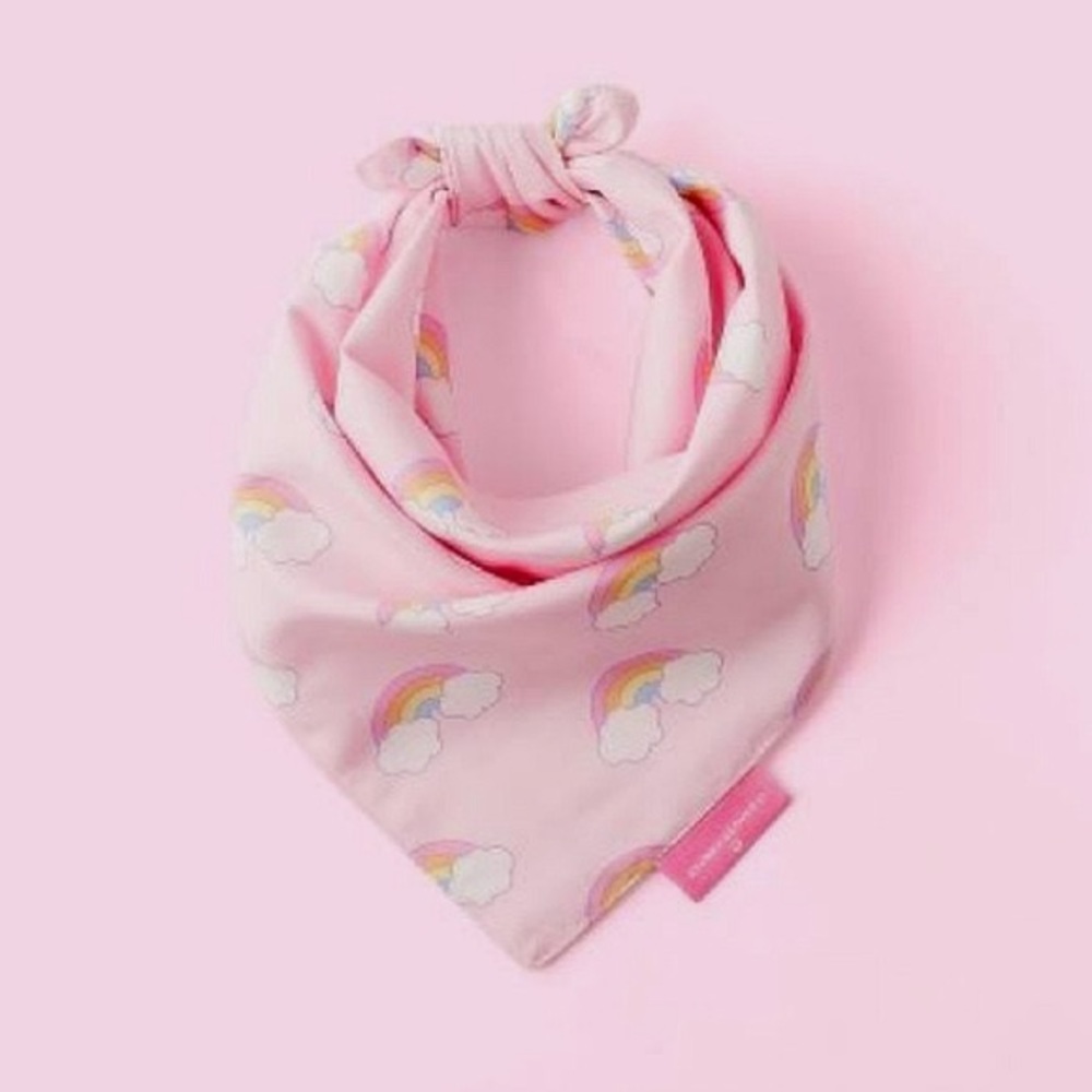 NWOT Stoney Clover Lane X Target Reversible Dog Bandana Pink Rainbow Gingham